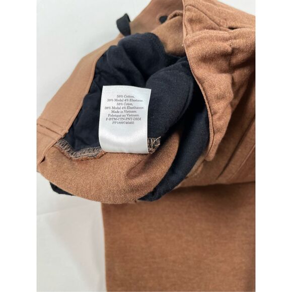 Everlane The Dream Pant Tailored Front Sewn Seam Pull On Elastic Tan Size XS EUC - Picture 5 of 9